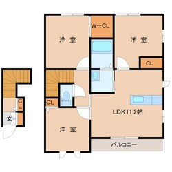 ビューコートＭ　A棟の物件間取画像